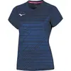 Image de Maillot d'entraînement Mizuno TEAM CHIBA pour femme WOS - 62EAA705, couleur : bleu foncé, matière : L