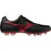 Image de Chaussures de football Mizuno Morelia II Elite FG pour homme - P1GA2504, couleur : noir/rouge, pointure homme : 45
