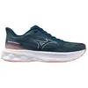 Image de Chaussures de course pour femmes Mizuno Wave Skyrise 7, collection printemps/été 2026, couleur bleu marine/rose, taille 38