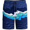 Image de Short de sport pour hommes, modèle STRIPE FLEX BRDSHRT, longueur 18 pouces, marque Speedo