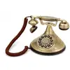 Image de GPO Duchess Téléphone Bouton Poussoir   Téléphone Fixe Rétro, Design élégant UK, Style vintage -Doré - Neuf