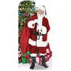 Image de Figurine En Carton Passe Tête Père Noël Avec Sa Hotte De Cadeaux - Haut 186 Cm