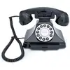 Image de GPO Carrington Téléphone Bouton Poussoir   Téléphone Fixe Rétro, Design classique UK, Style vintage -Noir - Neuf