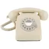 Image de GPO 746 Rotary Téléphone à Cadran   Téléphone Fixe Vintage, Design rétro britannique iconique -Beige - Neuf