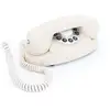 Image de GPO Audrey   Téléphone à Bouton Poussoir Rétro   Design Compact Vintage, Ligne Fixe -Beige - Neuf