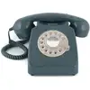Image de GPO 746 Rotary Téléphone à Cadran   Téléphone Fixe Vintage, Design rétro britannique iconique -Gris - Neuf