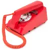 Image de GPO Trim Phone   Téléphone à Bouton Poussoir Rétro   Design Slim Vintage, Ligne Fixe -Rouge - Neuf