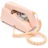 Image de GPO Trim Phone   Téléphone à Bouton Poussoir Rétro   Design Slim Vintage, Ligne Fixe -Rose - Neuf