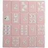 Image de Cartes à jouer Scrunch - Jeu éducatif en silicone pour enfants - Rose pâle