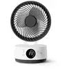 Image de Ventilateur de table rechargeable Meaco MeacoFan Sefte 6, circulateur d'air portable silencieux pour maison et bureau, compact, blanc - Neuf