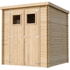Image de Abri de jardin en bois - Abri de jardin en bois - Abri de jardin L204xL204xH202 cm/ 3.53 m2 - Abri pour vélo - Abris de jardin & rangement Toit imperméable TIMBELA M309