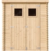 Image de Abri de jardin en bois - Abri de jardin en bois - Abri de jardin avec plancher Imprégné L204xL204xH202 cm/ 3.53 m2 - Abri pour vélo - Abris de jardin & rangement Toit imperméable TIMBELA M309+M309G