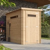 Image de Abri de jardin en bois TIMBELA M306A de 2,63 m², abri de jardin pour outils et vélos, parois de 19 mm, avec fenêtres