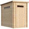 Image de Abri de Jardin en Bois 2,63 m²   Rangement Extérieur pour Outils et Vélos, Parois 19 mm, Plancher LP® ProStruct TIMBELA M306A+M306G