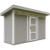 Image de Abri de jardin qualité Premium 4,3m² avec plancher et carreaux de bitume - Abri pour outils L161xL411xH239 cm - Abri de jardin TIMBELA M902 - TUNDRA GREY