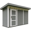 Image de Abri de jardin qualité Premium 4,3m² avec plancher et carreaux de bitume - Abri pour outils L161xL411xH239 cm - Abri de jardin TIMBELA M902 - CAVERN STEEL