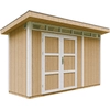 Image de Abri de jardin qualité Premium 4,3m² avec plancher et carreaux de bitume - Abri à outils L161xL411xH239 cm - Abri de jardin TIMBELA M902A - HARVEST HONEY