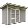 Image de Abri de jardin qualité Premium 4,3m² avec plancher et carreaux de bitume - Abri pour outils L161xL411xH239 cm - Abri de jardin TIMBELA M902A - TUNDRA GREY