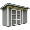 Image de Abri de jardin qualité Premium 4,3m² avec plancher et carreaux de bitume - Abri pour outils L161xL411xH239 cm - Abri de jardin TIMBELA M902A - CAVERN STEEL