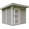 Image de Abri de jardin qualité Premium 5,9m² avec plancher et carreaux de bitume - Abri pour outils L279xL293xH239 cm - Abri de jardin TIMBELA M903 - TUNDRA GREY