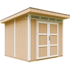 Image de Abri de jardin qualité Premium 5,9m² avec plancher et carreaux de bitume - Abri à outils L279xL293xH239 cm - Abri de jardin TIMBELA M903A - HARVEST HONEY