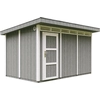 Image de Abri de jardin qualité Premium 8,7m² avec plancher et carreaux de bitume - Abri pour outils L412xL279xH239 cm - Abri de jardin TIMBELA M904 - CAVERN STEEL
