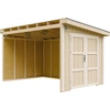 Image de Abri de jardin qualité premium 8,68 m² - H231x248x412 cm - Sans plancher ni parois latérales - Timbela M939B