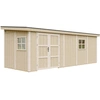Image de Abri de jardin 14,3 m² - H231x248x648 cm - Sans plancher ni parois latérales - Timbela M941B
