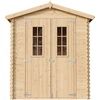 Image de Abri de jardin en bois TIMBELA M367C+M367G - Plancher Imprégné 1.98 m2