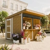 Image de Kiosque d'extérieur premium - 5,9m² - H240x248x305 cm - panneau LP Smartside - Timbela M950-TERRA BROWN