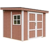 Image de Abri de jardin de qualité supérieure 5,9 m² - H231x248x294 cm - Sans plancher ni paroi latérale - Timbela M938B-REDWOOD RED