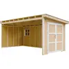 Image de Abri de jardin de qualité supérieure 11,47 m² - H231x248x530 cm - Sans plancher ni paroi latérale   Timbela M940B-HARVEST HONEY