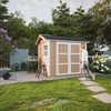 Image de Abri de jardin qualité premium 5,9 m² - H252x250x294 cm - Timbela M913A-TERRA BROWN