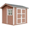 Image de Abri de jardin qualité premium 5,9 m² - H252x250x294 cm - Timbela M913A-REDWOOD RED