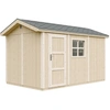 Image de Abri de jardin qualité premium 8,68 m² - H252x250x412 cm - avec plancher et carreaux de bitume - Timbela M914