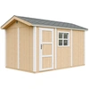 Image de Abri de jardin qualité Premium 8,68 m² - H252x250x412 cm - Timbela M914-HARVEST HONEY