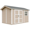 Image de Abri de jardin qualité premium 8,68 m² - H252x250x412 cm - Timbela M914A-TERRA BROWN
