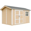 Image de Abri de jardin qualité Premium 8,68 m² - H252x250x412 cm - Timbela M914A-HARVEST HONEY