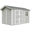 Image de Abri de jardin qualité Premium 8,68 m² - H252x250x412 cm - Timbela M914A-TUNDRA GREY