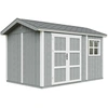 Image de Abri de jardin qualité premium 8,68 m² - H252x250x412 cm - Timbela M914A-CAVERN STEEL