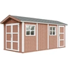 Image de Abri de jardin qualité premium 11,47 m² - H252x250x530 cm - Timbela M915C-REDWOOD RED