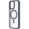Image de GRS HYBR SOFT iPh15PMax Marine Hybrid GRS Soft+Snap Dark Blue - Neuf