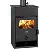 Image de Prity Poêle à Bois KD 9,3 kW Poêle de Chauffage avec Bûcher Compact Anthracite