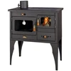 Image de PRITY 1P34L - Poêle à bois 10,1 kW avec four & plaque métallique, Poêle à gauche