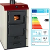 Image de Poêle à bois PRITY NS20   18,2+3 kW avec échangeur thermique à eau   Chauffage central