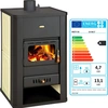 Image de Poêle à bois PRITY S3 W17 avec échangeur thermique à eau Chauffage central Poêle - 17.8 Kw