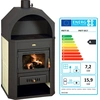 Image de Poêle à bois PRITY W17 avec échangeur thermique à eau Chauffage central Poêle - 23.1 Kw