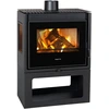 Image de Poêle à bois Prity PM3-TV   13 kW avec grande vitre frontale & 2 vitres latérales