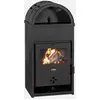 Image de PRITY KDK, Poêle à bois à partie supérieure arrondie, 9,3 kW, Classe A+, Ø 130 mm