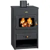 Image de Prity K1 Poêle à bois 9,5 kW A | Poêle à bois compact noir graphite